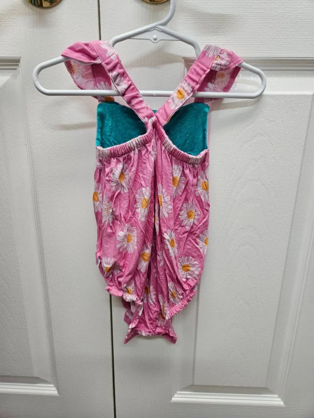 Posh Peanut Pink Floral Romper 12-18mo VGUC
